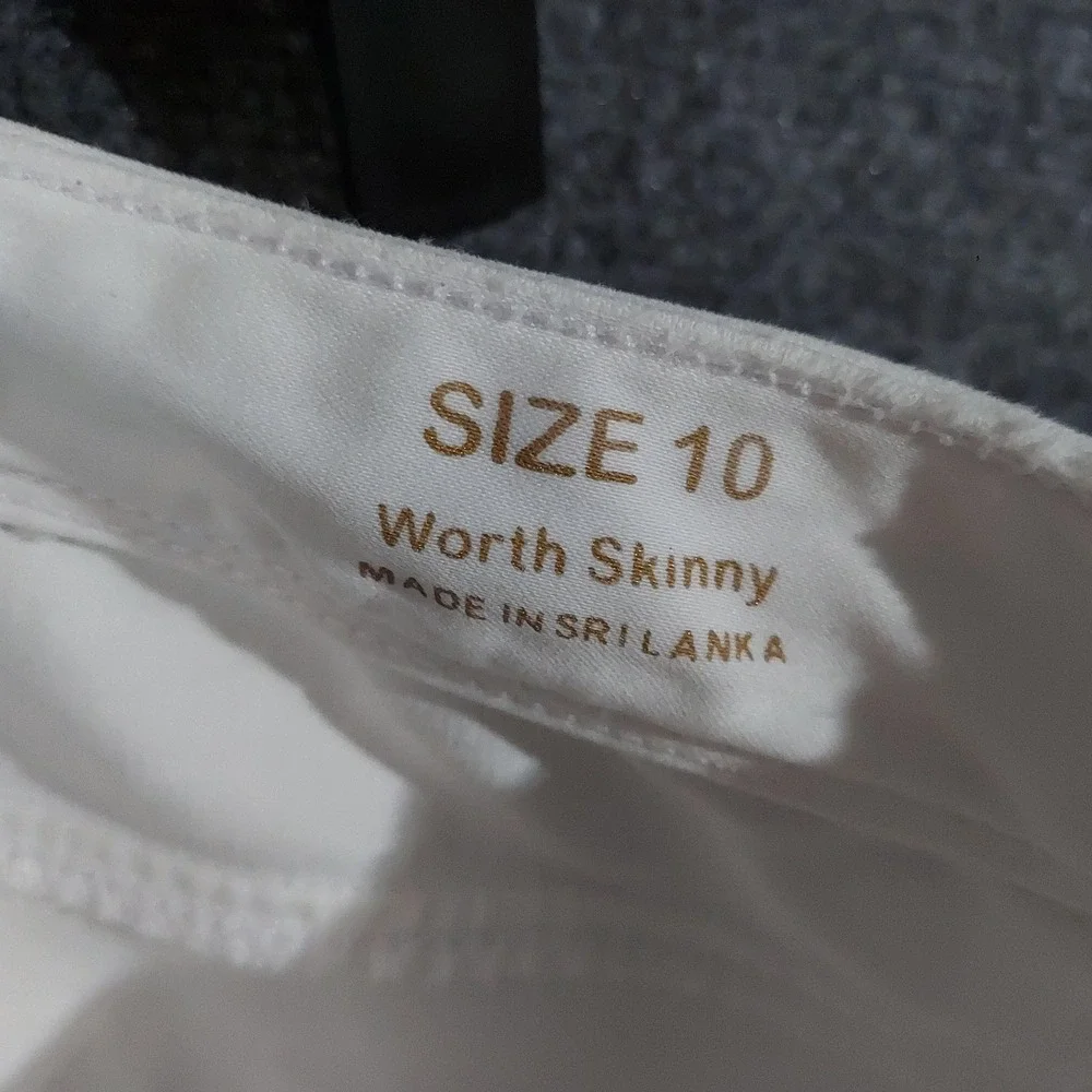 Lilly Pulitzer Pants Womens 10 White Worth Skinny Denim Jegging Stretch‎ Slim